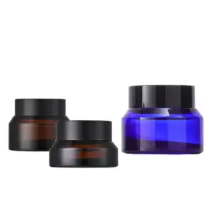 Slanted shoulder glass jars