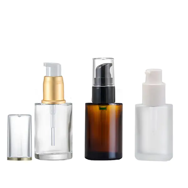 Flat shoulder glass bottles Flat shoulder glass bottles